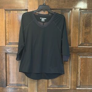 Korsa By Road Runner Sports Women’s Size Large Black THRESHOLD 3/4 SLEEVE Shirt